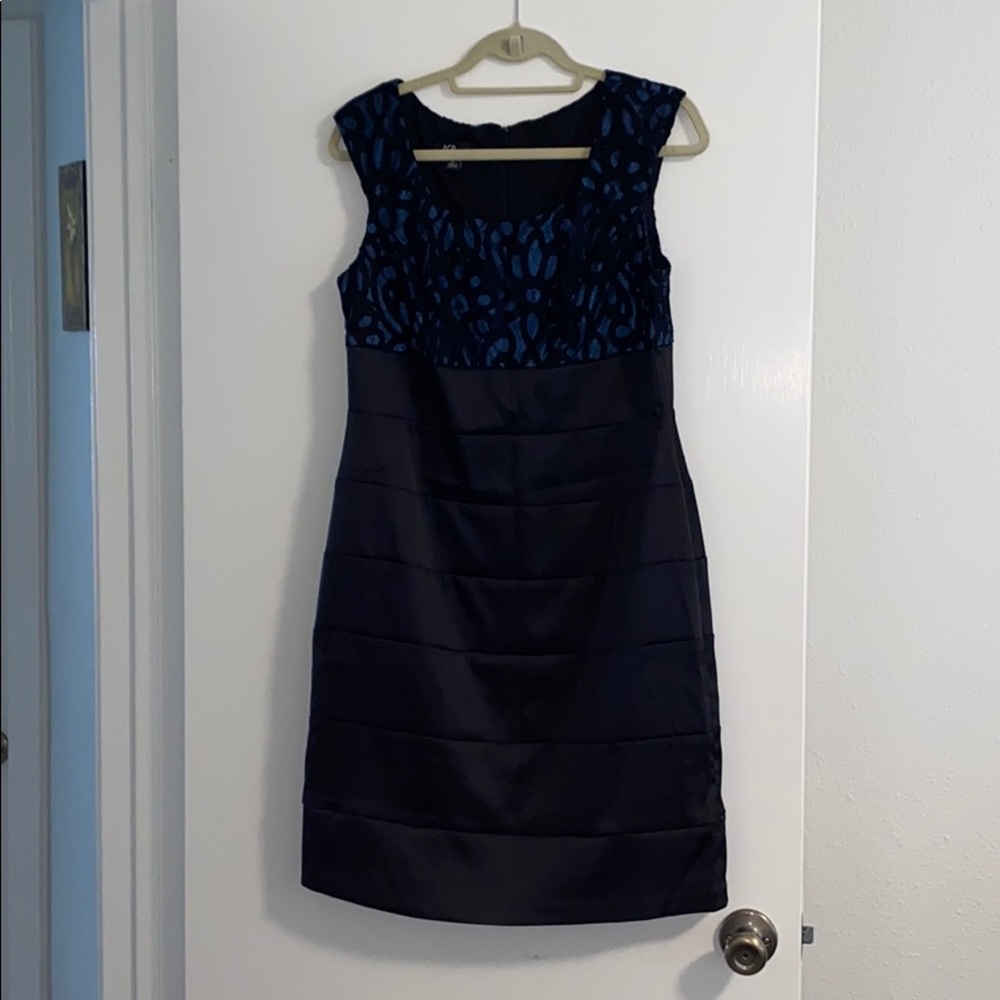 AGB Black/Blue Dress